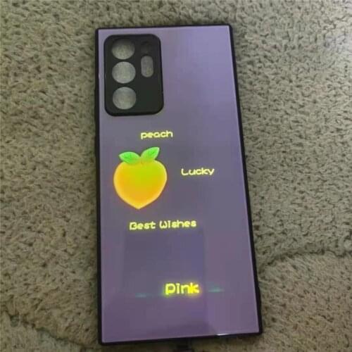 Customized Call LED Flash Phone Cover For Xiaomi Redmi Note 7 8 9 10 Pro 9A 9C Mi 10 9 A3 Lite Creative Luminous Fruit Case