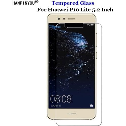 For Huawei P10 Lite Transparent Hard Tough Tempered Glass 9H 2.5D Premium Screen Protector Film Shield Huawei P10Lite 5.2"