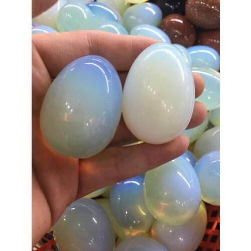 40-30mm two natural opal eggs, milk water drop egg decoration ，household decoration