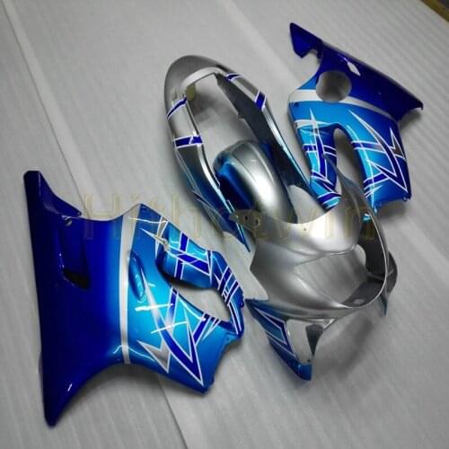 Custom motorcycle cowl for CBR600F4 1999-2000 CBR 600 F4 ABS Fairing body kit+Bolts+Injection mold blue