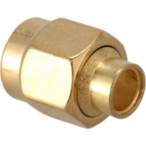 Quality 10x SMA male plug solder RF Coax connector for semi-rigid RG402 0.141 inch cable Gold