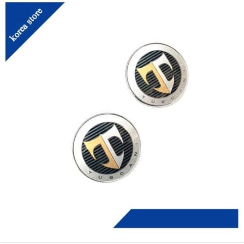 T Logo Emblem Set 2pcs Front cover + Rear luggage mark For Hyundai Tiburon Coupe 2001-2008 863202C700 863302C000