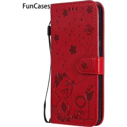 Cat PU Leather Flip Wallet Phone Cover For estuche LG G8 ThinQ Transparent Estojo New Case LG Telefon hoesje G7 G9 G8S Cases