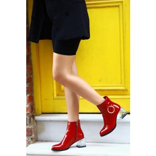 Red Women Boots