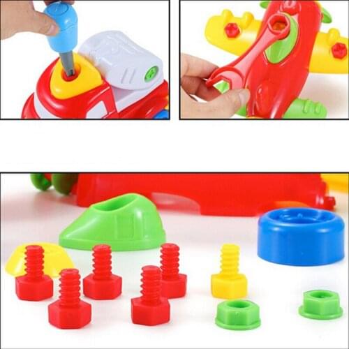 Creative Baby Assemble Toys Plastic Car Aircraft Toy Disassembly Assembly Classic Cars Toys Brand Children Gifts