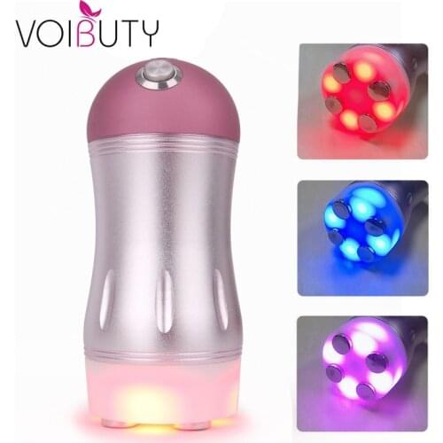 Body Face Massager LED Photon Mesotherapy Electroporation Beauty Machine Microcurrent Facial Lifting Wrinkle Remover Anti-aging