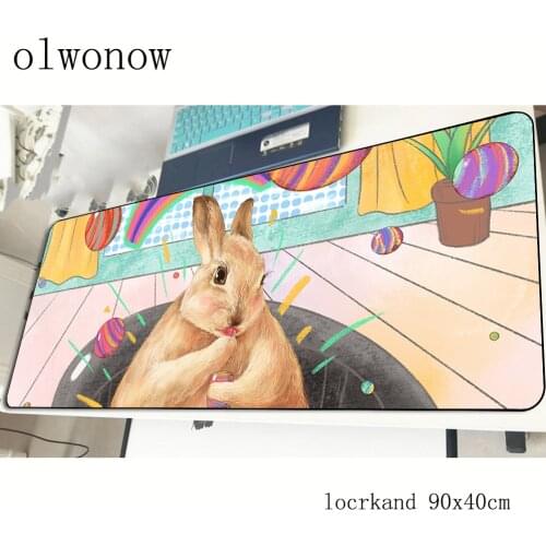 Rabbit cute mousepad 90x40cm Aestheticism gaming mouse pad gamer mat Kawaii game computer desk padmouse keyboard play mats