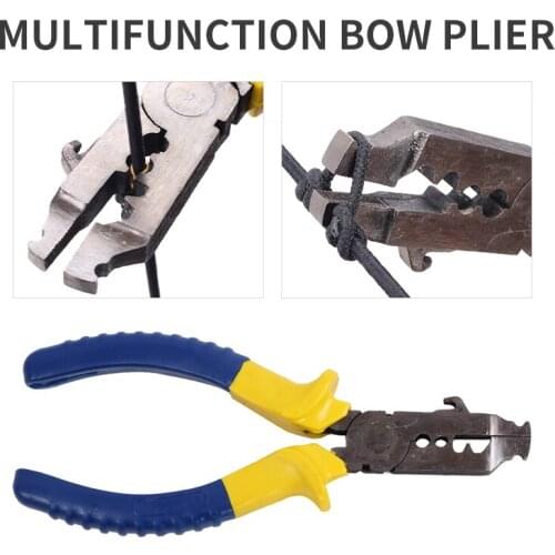 Multifunction Tool Archery bow Plier String Recurve Bow Accessories D-Loop Nock Buckle Brass Button