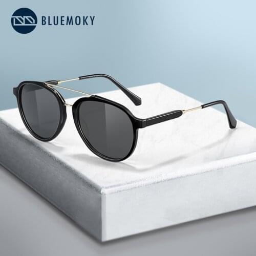 BLUEMOKY Brand Designer Pilot Sunglasses for Men Women Oversized Driving Sun Glasses Shades with HD Polarized UV400 Lens Eyewear
