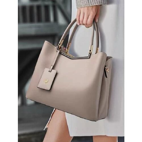 ZOOLER Genuine leather Hand bags For Women Top Handle Commuting Business Ladies Leather Shoulder Bags Luxury Skin Purses#WG269