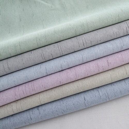 Solid Thickening Fluid Linen Curtains Fabric Insulation Shading Curtains For Living Room Modern Kitchen Drapes