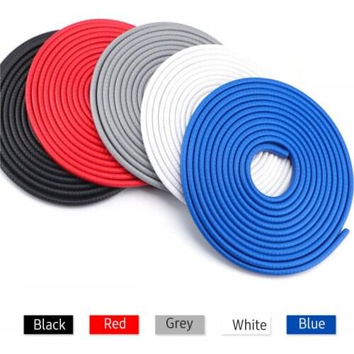 16ft PVC Clip-on Car Bumper Strip Vehicle Seal Protector Weather Stripping Edge Decorate Dash-proof Vehicle Door Seal Free Paste