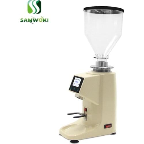 Professional Electric coffee grinder Titanium alloy grinding disc touch screen coffee bean grinder 1L espresso coffee grinder