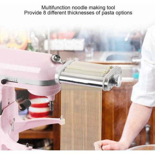 Pasta Maker Roller Cutter Attachment Stainless Steel Spaghetti Noodles Making Tools