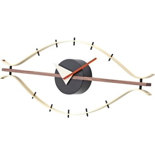 Modern Large Wall Clock Metal Creative Eye Clock Nordic Wooden Wall Watches Home Decor Living Room Duvar Saati Gift Ideas SC568
