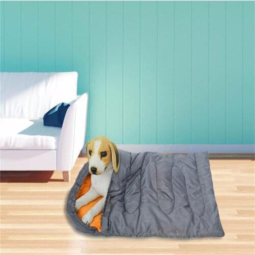 Pet Dog Sleeping Bag Waterproof Pet Mat Blanket Soft Fleece Cushion Mattress For Small Large Dogs With Storage Mat