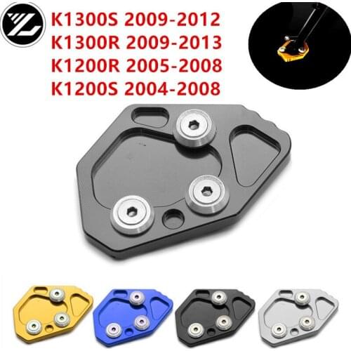 Motorcycle Side Stand Kickstand Enlarge Extension Pad for BMW BMW K1300S 2009-2012 K1300R 2009-2013 K1200R 2005-08 K1200S 04-08