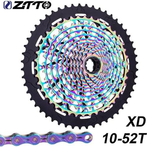 ZTTO 12S MTB 12 Speed 10-50T 52T Bicycle Cassette XD Rainbow Full steel 9T 12Speed Mountain Bike Sprocket Freewheel