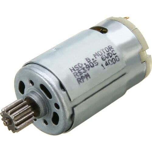 1pcs 6V 14000RPM Electric Motor RS390 Kid Car Motor High Quality For Kid Ride On Car Bike Toy Gear Box Motor 70x28mm