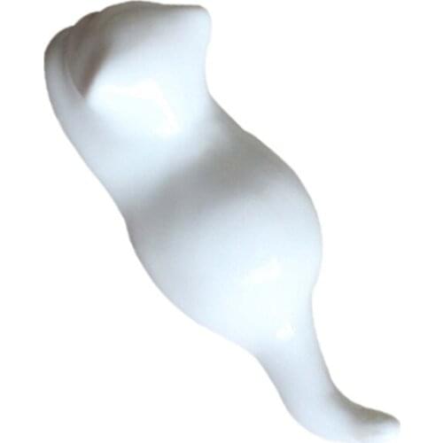 1 Pc Japanese Style Ceramic Chopsticks Holder Cat Design Chopsticks Stand Chopstick Rack Home Kitchen Art Craft - 9x3x2cm (White