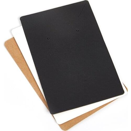 100Pcs/Lot Earrings and Necklaces Display Cards Cardboard Earring Packaging Hang Tag Card Ear Studs Paper Card for Jewelry 6x9cm