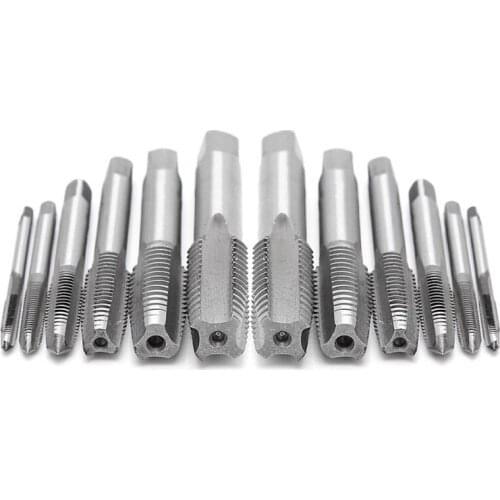 12Pcs/Set Hand Screw Thread Taps Wire Tapping Screwdriver Bit M3/M4/M6/M8/M10/M12