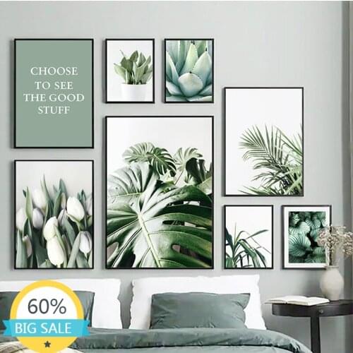 5D Diamond Painting White Tulip Cactus Monstera Green Plant Cross Stitch Kits Mosaic Embroidery Full Set Pictures Home Decor