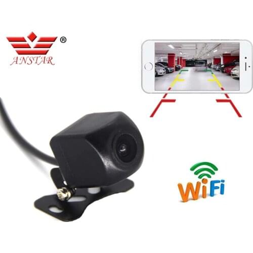 ANSTAR Wifi Rear Camera Waterproof HD Night Vision Car Reverse Camera Rear For IOS and Android Monitor Parking Rear View Camera