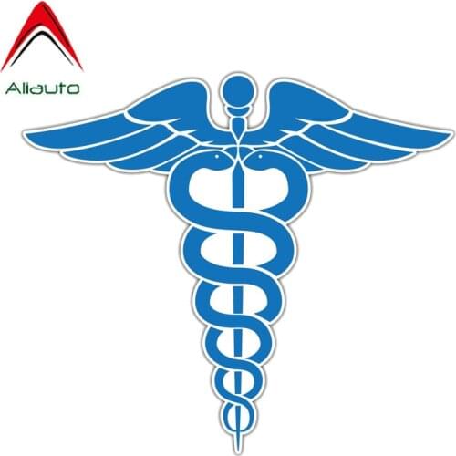 Aliauto Personality Custom Car Sticker Medical Sign Doctor Medicine Blue PVC Motorcycle Waterproof Sunscreen Decal,14cm*12cm