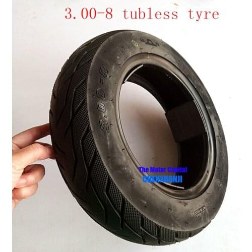 3.00-8 Scooter Tubeless Tire 300-8 Vacuum tyre for Gas and Electric Scooters Warehouse Vehicles Mini Motorcycle Moped 8" Rim