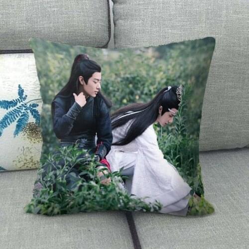ChenQingLing The Untamed Mo Dao Zu Shi Wang Yibo XiaoZhan Fanart Pillowcase Pillow Case Cover Home Decore Cosplay Gift No Pillow