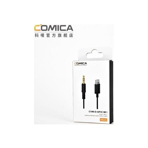COMICA CVM-D-SPX (MI) 3.5MM TRS to Lightning Type C Interface Audo Output Cable for Boomx D2 D1 UC1 UC2 Wireless Microphone