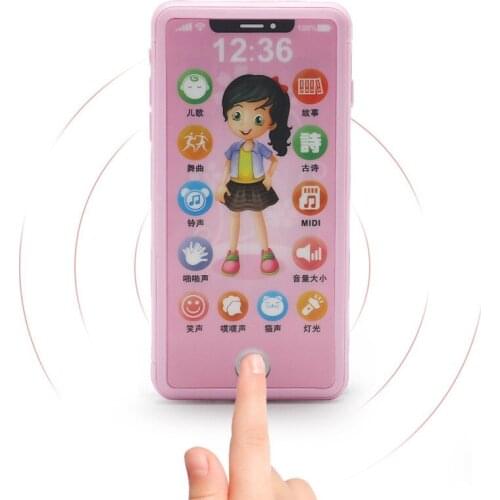 Kids Smart Touch Screen Mobile Phone Toy Multi-function Simulation Children Puzzle Early Education Mobile Phone Baby Vocal Toys