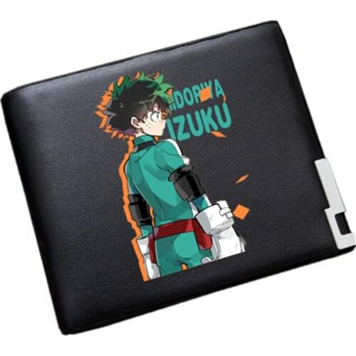 Anime My Hero Academia Unisex Long Purse Pu Leather Wallet Bakugou Katsuki ID Card Holder Gift Money Clutch Change Pocket