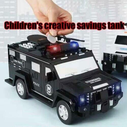 Electronic Piggy- Bank Money Saving Box Truck Car Safety Password Coin Cash Deposit Machine For Kids Toys Gifts