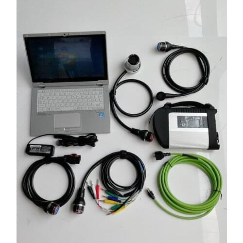 MB Star C4 SD Compact 4 Auto Diagnosis Tool with V12/2020 Software in 480GB SSD with Expert Mode and Used Laptop CF-AX2 I5 4G
