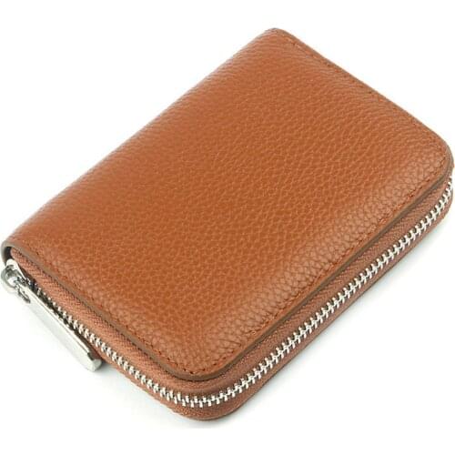 Fashion Customized Initials Genuine Leather Pebbled Zipper Wallet Women Luxury Short Coin Purse Clutch Bag Designer Women Wallet