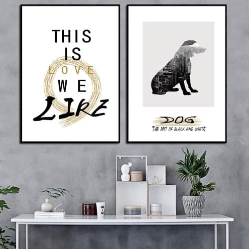 Fashion Modular HD Print Artwork New in 2018 Letter Poster 3 Pieces Home Decor Nordic Canvas painting For Restaurant FA837