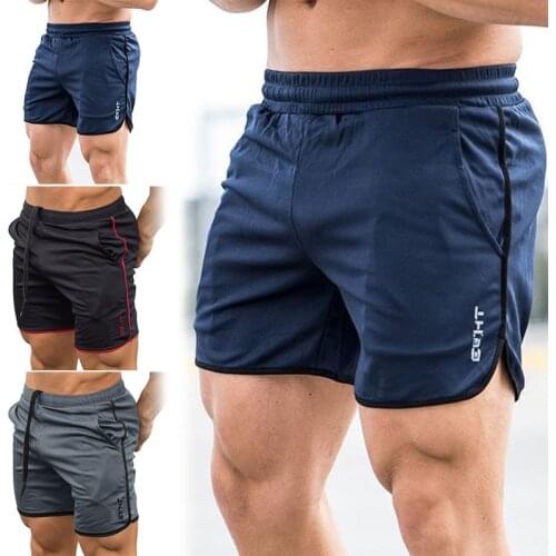 Mens Gym Training Shorts Men Sports Casual Clothing Fitness Workout Running Grid quick-drying compression Shorts Athletics #SD
