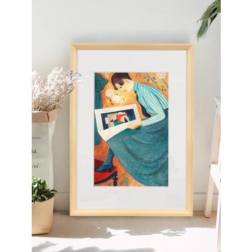 Nordic Style Photo Frames A4 Solid Wood Picture Frame Hanging Wall Photo Frames For Oil Painting Home Decorations Photo Holder