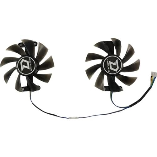 2Pcs/set PLA09215B12H Fan PowerColor Red Devil RX 580 480 470 GPU Cooler For Red Dragon AX RX580 RX470 RX480 Video Cards Cooling