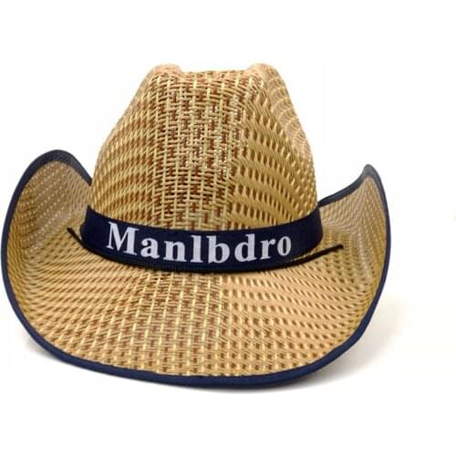 Panama Hat Fashion Summer Beach Hat Casual Cowboy Hat Men Women Flat Brim Fishing Cap Straw Cap Girls Sun Hat Chapeu Feminino