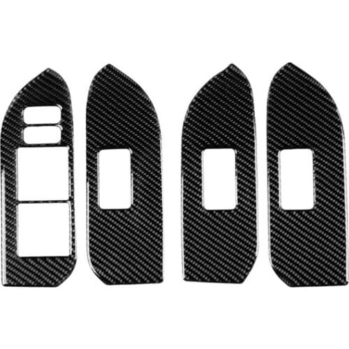 Fit For Toyota Overbearing Land Cruiser Prado 2010-2018 Carbon Fiber Window Lifting Panel Modification Car Accessories