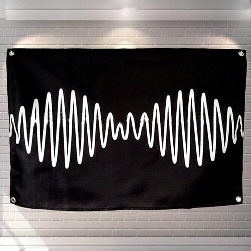 Hanging Painting Waterproof Cloth Polyester Fabric Flags Heavy Metal Rock Band Posters Banners Music Studio Wall Decoration B2