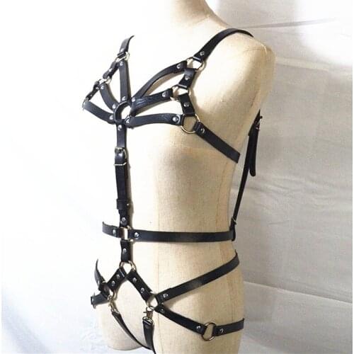 Harness Underwear Set Garter Belts Sexy Women Waist To Leg Bondage Cage Straps Bra Garter Body Belts Lingerie Suspender BDSM