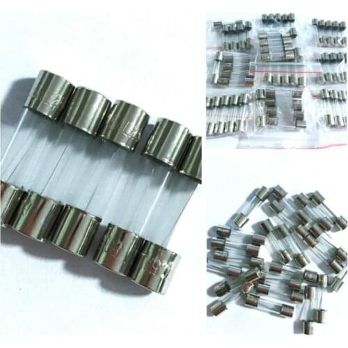 50 piece / batch glass tube fuse fuse 5mm x 20mm 0.2A 0.5A 1A 2A 3A 5A 6A 8A 10A 15A /250Vfuse