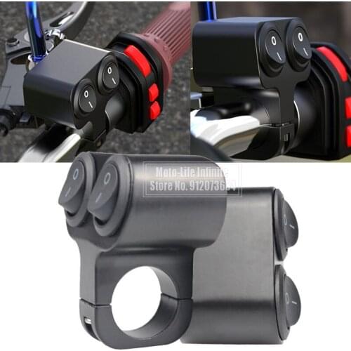 Motorcycle Headlight Fog Light Horn Dual Buttons Switch Steering Ignition Multi-function Switch Motorcycle Handlebar Switch