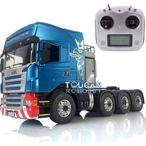 1/14 LESU Metal Sca 8*8 Chassis RC Tractor Truck Hercul Cabin Radio Sound THZH0921-SMT3