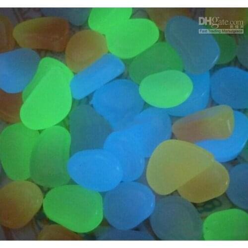 Craft Ornaments 1 Kilogram Wedding Party Decoration Luminous Pebbles Stones Glow In The Dark Acrylic Home Garden Supplies
