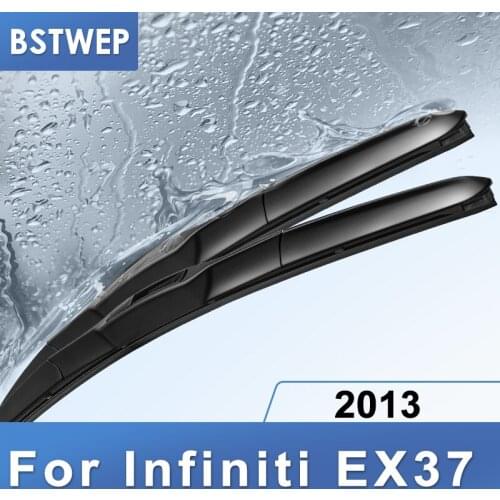 BSTWEP Front & Rear Wiper Blades for Infiniti EX37 Fit Hook Arms 2013